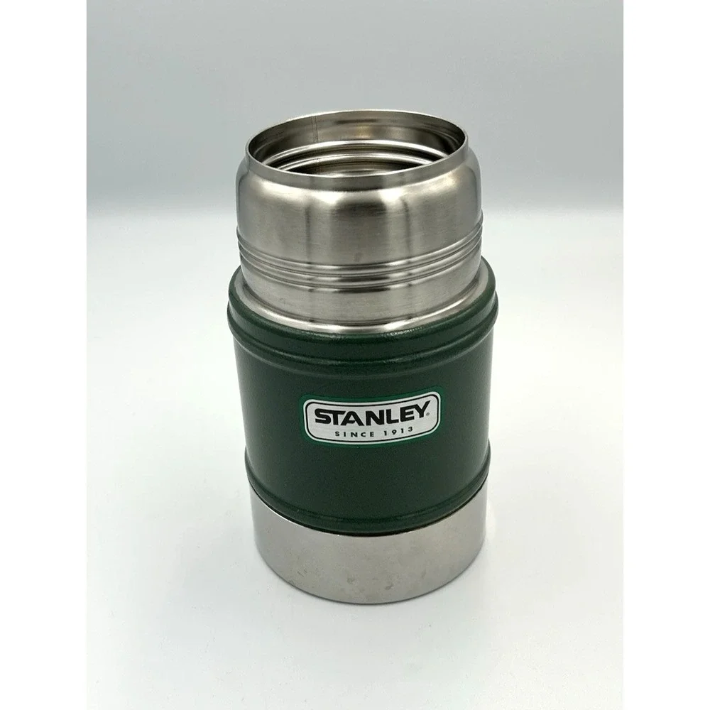 Stanley Classic 17 oz Vacuum Insulated Food Jar Hammertone Green Stainless Steel
